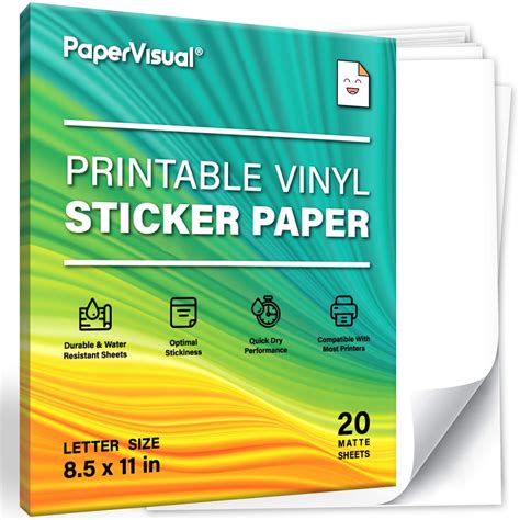 Inkjet Printable Vinyl Sticker Paper
